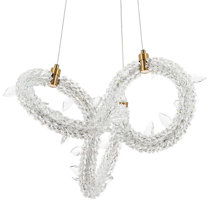       Gilbertine Crystals Curly Ring Chandelier S     | Loft Concept 