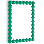 Настенное зеркало в зеленой раме Nya Green Mirror варинант исполнения - 2 | Loft Concept в Москве