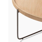 Журнальный стол с круглой деревянной столешницей Urban Style Space варинант исполнения - 1 | Loft Concept в Москве