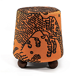Пуф Wakonda Terracotta Tiger Mountain с Круглыми ножками  варинант исполнения - 4 | Loft Concept в Москве