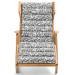 Дизайнерское кресло-шезлонг из массива дерева Gio Ponti D.150.5 Сhaise Longue варинант исполнения - 12 | Loft Concept в Москве