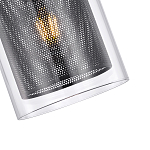 Подвесной светильник с сетчатым металлическим плафоном цилиндрической формы черный Metal Mesh варинант исполнения - 4 | Loft Concept в Москве