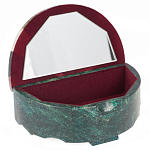 Шкатулка с мозаикой из натурального камня змеевик Stone Casket варинант исполнения - 2 | Loft Concept в Москве