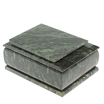 Шкатулка с зеркалом из натурального камня змеевик Stone Casket варинант исполнения - 5 | Loft Concept в Москве