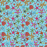 Stiletto Sideboard Blue nautical print варинант исполнения - 1 | Loft Concept в Москве