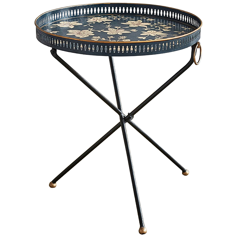     Chinoiserie Garden Blue Side Table      | Loft Concept 