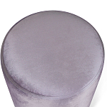 Пуф фиолетовый велюр на золотом металлическом основании Golden Belt варинант исполнения - 2 | Loft Concept в Москве