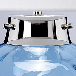 Настольная лампа с шарообразным прозрачным основанием из цветного переработанного стекла и белым цилиндрическим абажуром Elstead Lighting варинант исполнения - 8 | Loft Concept в Москве