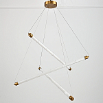 Светодиодная люстра Trumpet Tube Brass  варинант исполнения - 4 | Loft Concept в Москве