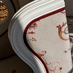 Кресло из массива бука бежевое с растительным орнаментом Raffael Beige Floral Armchair варинант исполнения - 4 | Loft Concept в Москве