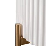 Тумбочка белая круглая с мраморной столешницей Thoroughbass варинант исполнения - 3 | Loft Concept в Москве