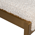 Стул барный букле бежевый с каркасом цвета матовое золото Tactility варинант исполнения - 3 | Loft Concept в Москве