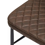 Стул с темно-коричневой обивкой из экокожи Benderson варинант исполнения - 6 | Loft Concept в Москве