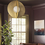 Подвесной светильник в форме золотых дисков Minimalist Lighting Fixture варинант исполнения - 3 | Loft Concept в Москве