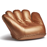 Дизайнерское кожаное кресло в форме руки Poltronova Joe Gold  Armchair варинант исполнения - 2 | Loft Concept в Москве