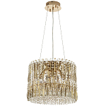 Круглая люстра с металлическими и хрустальными подвесками Bonnay Crystal Chandelier варинант исполнения - 2 | Loft Concept в Москве