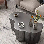 Дизайнерский журнальный стол зеркальный волнистой формы Gytep варинант исполнения - 3 | Loft Concept в Москве