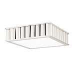 Потолочный светильник квадратный с гофрированным серебрянным абажуром Millennium варинант исполнения - 1 | Loft Concept в Москве