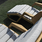 Дизайнерское кресло-шезлонг из массива дерева Gio Ponti D.150.5 Сhaise Longue варинант исполнения - 5 | Loft Concept в Москве