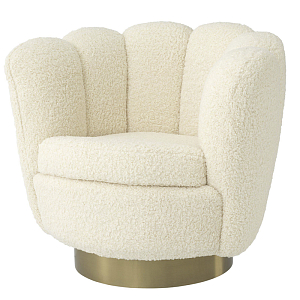 Кресло Eichholtz Swivel Chair Mirage cream