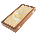 Нарды настольные из натурального камня лазурит и долерит Backgammon from Stone варинант исполнения - 6 | Loft Concept в Москве