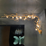 Потолочный светильник с настенным креплением в виде дерева Escape of Light варинант исполнения - 1 | Loft Concept в Москве