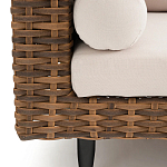 Трехместный садовый диван из плетеного пластика Matteo варинант исполнения - 4 | Loft Concept в Москве