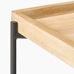 Журнальный стол с прямоугольной деревянной столешницей Urban Style Space варинант исполнения - 2 | Loft Concept в Москве