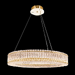 Люстра подвесная круглая из прозрачного хрусталя с золотым корпусом Selfsufficient варинант исполнения - 9 | Loft Concept в Москве