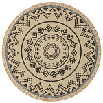 Ковер круглый из комбинированного состава Fantasy варинант исполнения - 1 | Loft Concept в Москве