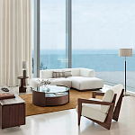 Кресло с обивкой из белого букле Armchair White Boucle варинант исполнения - 5 | Loft Concept в Москве