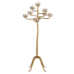 Торшер золотой в виде растения Golden Flower Glade варинант исполнения - 2 | Loft Concept в Москве
