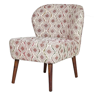 Кресло с розовым орнаментом KELIM Pattern