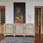 Комод в винтажном стиле с 3-мя дверцами Cardenas Chest of Drawers Vintage Beige варинант исполнения - 2 | Loft Concept в Москве