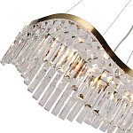 Люстра подвесная волнистой формы с хрустальными подвесками Ludivine Lighting варинант исполнения - 3 | Loft Concept в Москве