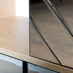 Шкаф с 2-мя зеркальными дверцами Serena Mirror Cabinet варинант исполнения - 4 | Loft Concept в Москве