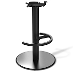 Барный стул вращающийся со спинкой Бежевый Велюр Vendramin Chair варинант исполнения - 4 | Loft Concept в Москве