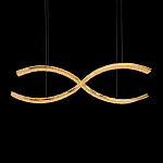 Люстра волнистой формы с фактурным хрустальным плафоном Light Delight варинант исполнения - 1 | Loft Concept в Москве