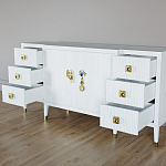 Большой Комод-буфет Elsa Dreams White с ящиками варинант исполнения - 6 | Loft Concept в Москве