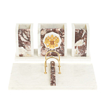 Настольный письменный набор из мрамора и креноида с гербом России Marble Accessory варинант исполнения - 1 | Loft Concept в Москве