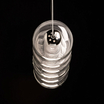 Люстра линейная с 6-ю прозрачными стеклянными плафонами округлой формы HANDLE GRAPE варинант исполнения - 7 | Loft Concept в Москве