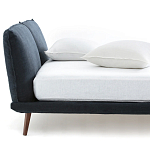 Двуспальная кровать с мягким изголовьем Daniel Bed варинант исполнения - 2 | Loft Concept в Москве