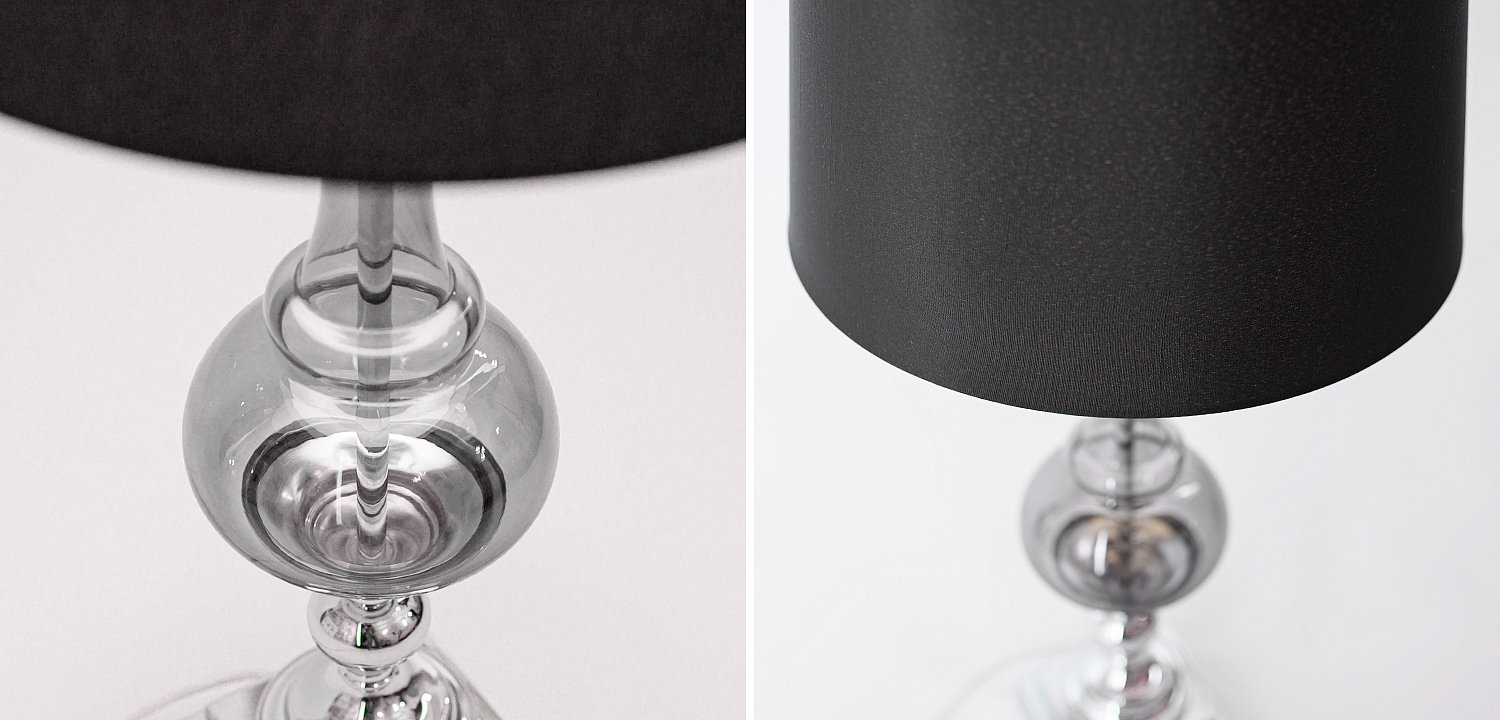Настольная лампа Renard Table Lamp Black с абажуром Настольная лампа Renard Table Lamp Black с абажуром - Loft-Concept
