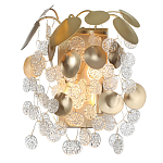 Бра с декоративными подвесками из прозрачного стекла в форме монеток FAIRYTREE Light варинант исполнения - 2 | Loft Concept в Москве