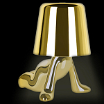 Настольная лампа фигурная цвета золото с гладким абажуром Высота 17 см Sophia варинант исполнения - 1 | Loft Concept в Москве