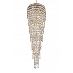 Люстра многоярусная каскадная с хрустальными подвесками Roul Crystal Light варинант исполнения - 6 | Loft Concept в Москве