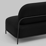 Двухместный диван черного цвета COLOR BLOCK варинант исполнения - 5 | Loft Concept в Москве