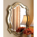 Зеркало настенное овальное в раме цвета шампань Mirror Splashes варинант исполнения - 1 | Loft Concept в Москве