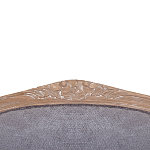 Кресло Ava Classical Armchair brown and grey velour варинант исполнения - 5 | Loft Concept в Москве