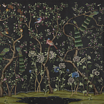 Обои ручная роспись St Laurent Casino metallic silk варинант исполнения - 2 | Loft Concept в Москве